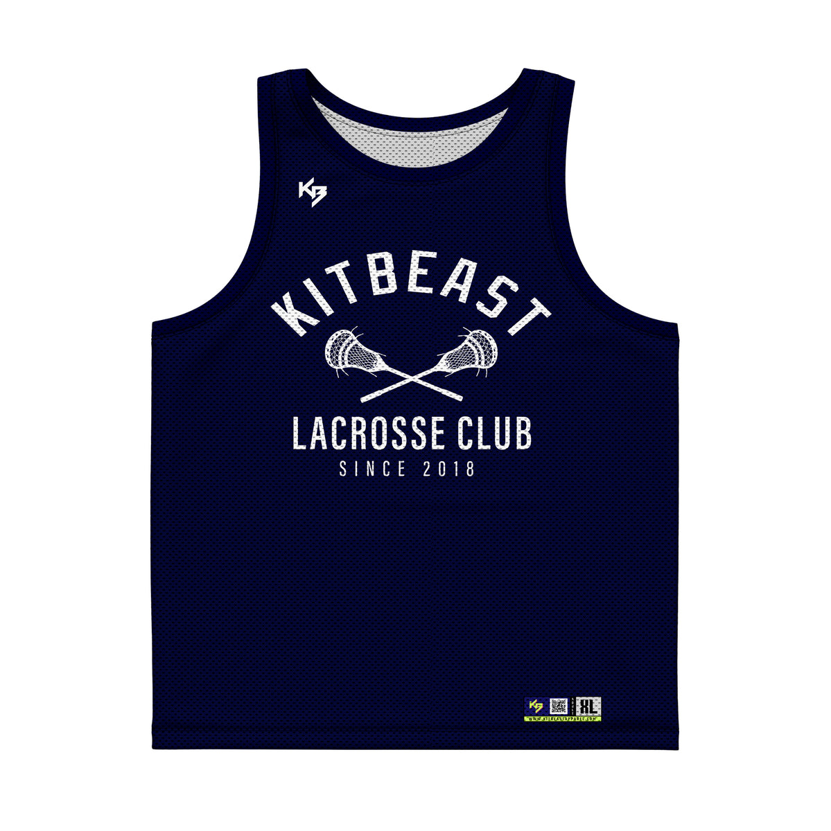 Mens Custom Lacrosse Pinnie Jersey KitBeast Sports Apparel