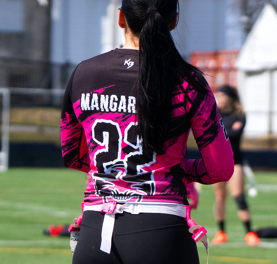 Queens Compression 7v7 Custom Girls Flag Football Uniforms