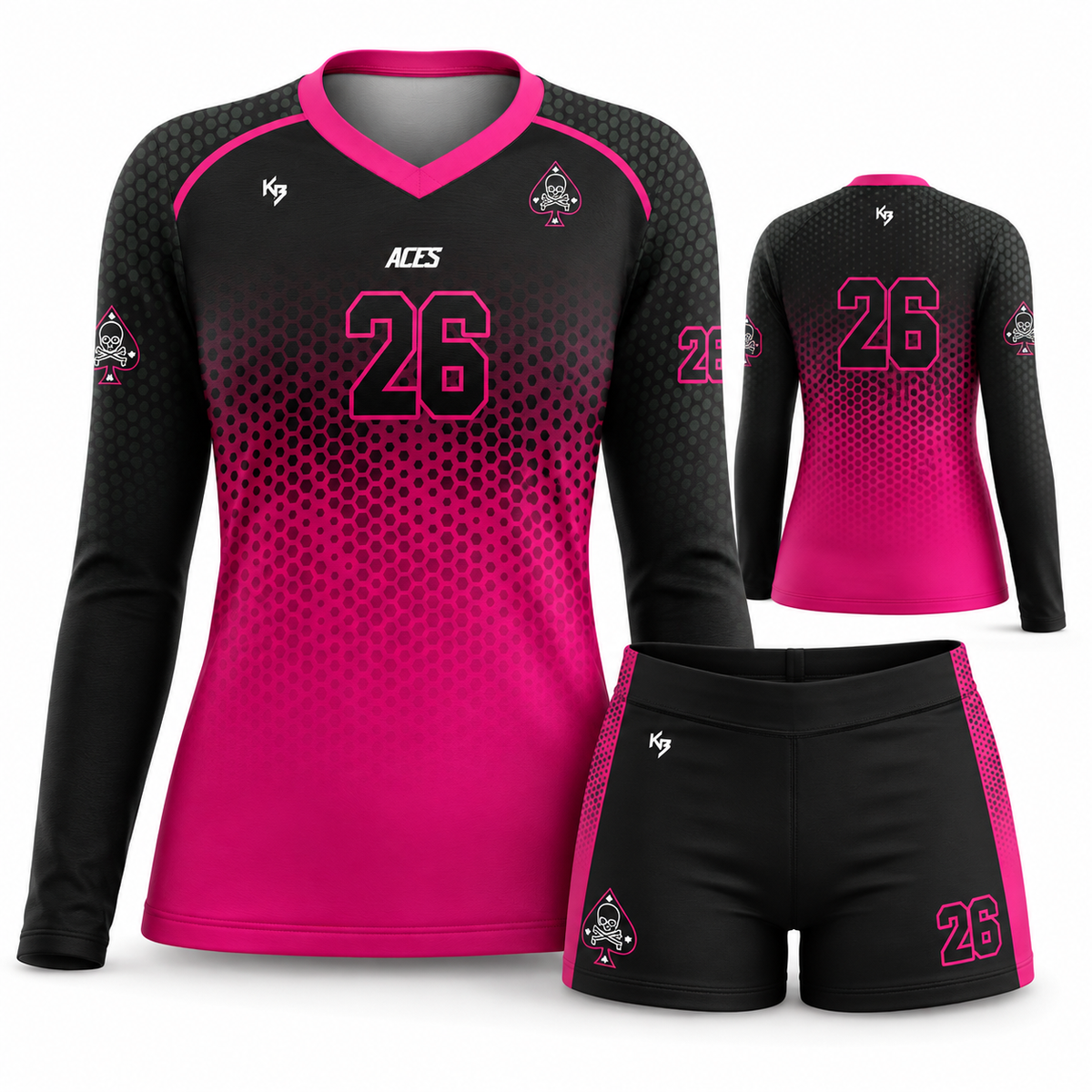 Custom Girls Flag Football Uniforms | Compression 7v7 Jerseys