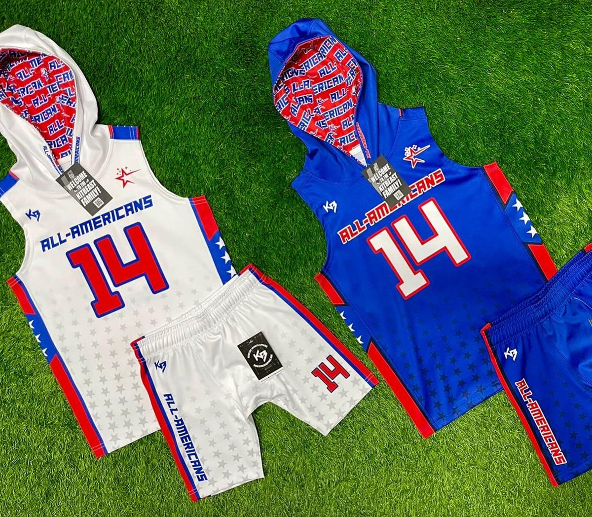 All-Stars Compression 7v7 Custom Flag Football Jerseys