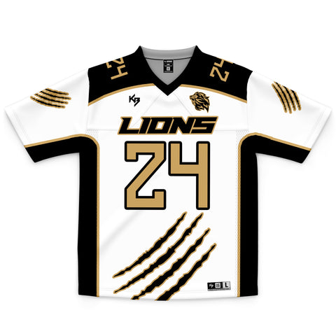 Lions Custom Lacrosse Game Jersey