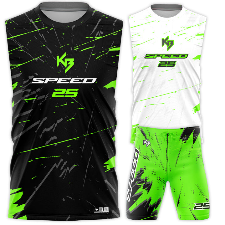 Speed Compression 7v7 Custom Flag Football Uniforms (2 Jerseys + 1