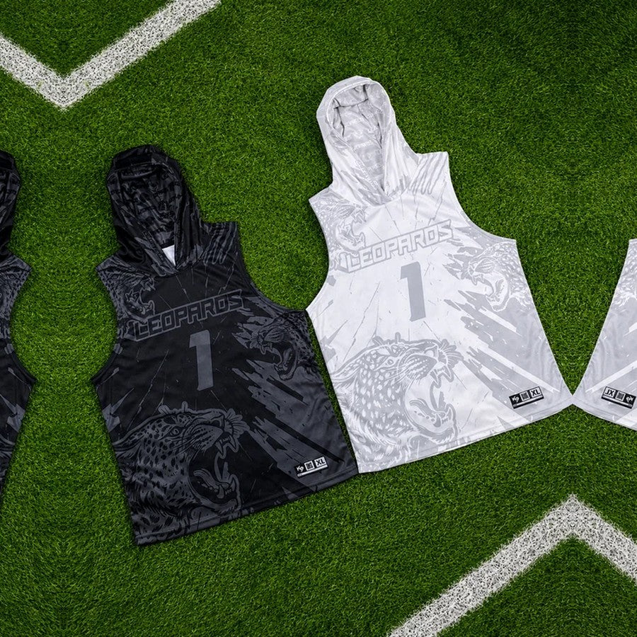 Custom Flag Football Jerseys | Blackout & Whiteout Leopards