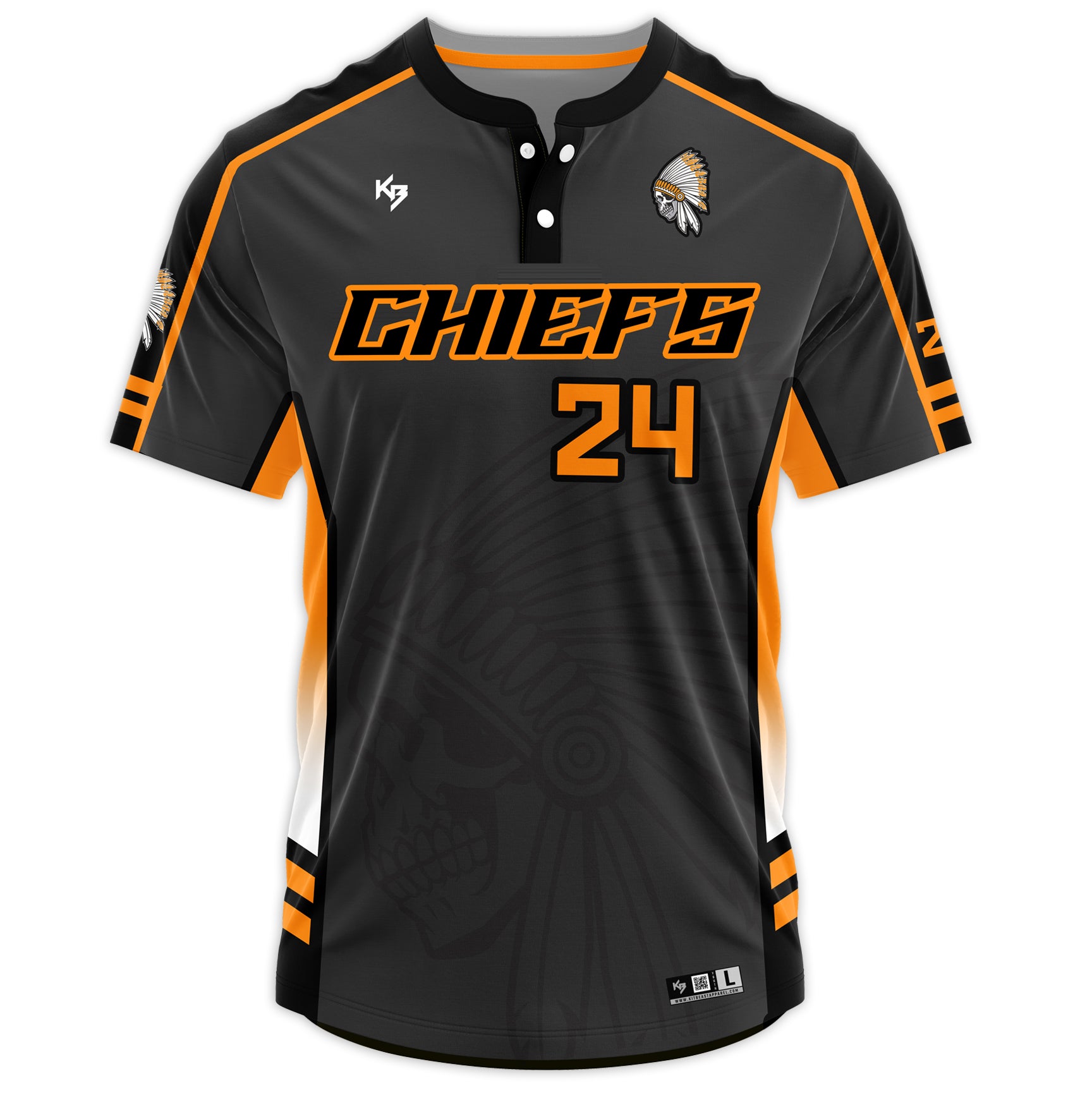 Mens Sublimated Drifit Button Jersey - Main Image