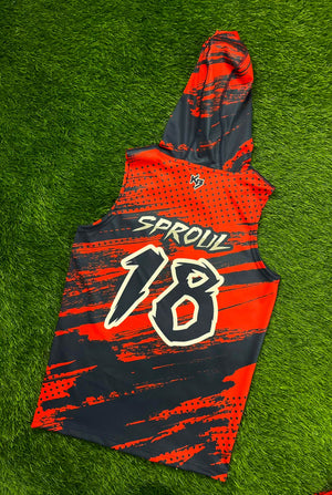 Flags Of Fury Compression Hooded 7v7 Custom Flag Football Jerseys