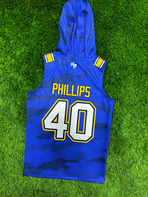 Sharks Hooded Compression 7v7 Custom Flag Football Uniforms