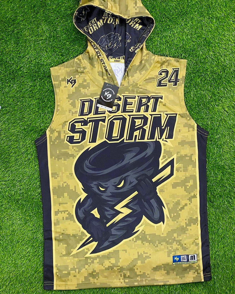 Desert Storm Hooded Dri Fit 7v7 Custom Flag Football Jerseys KitBeast Sports Apparel