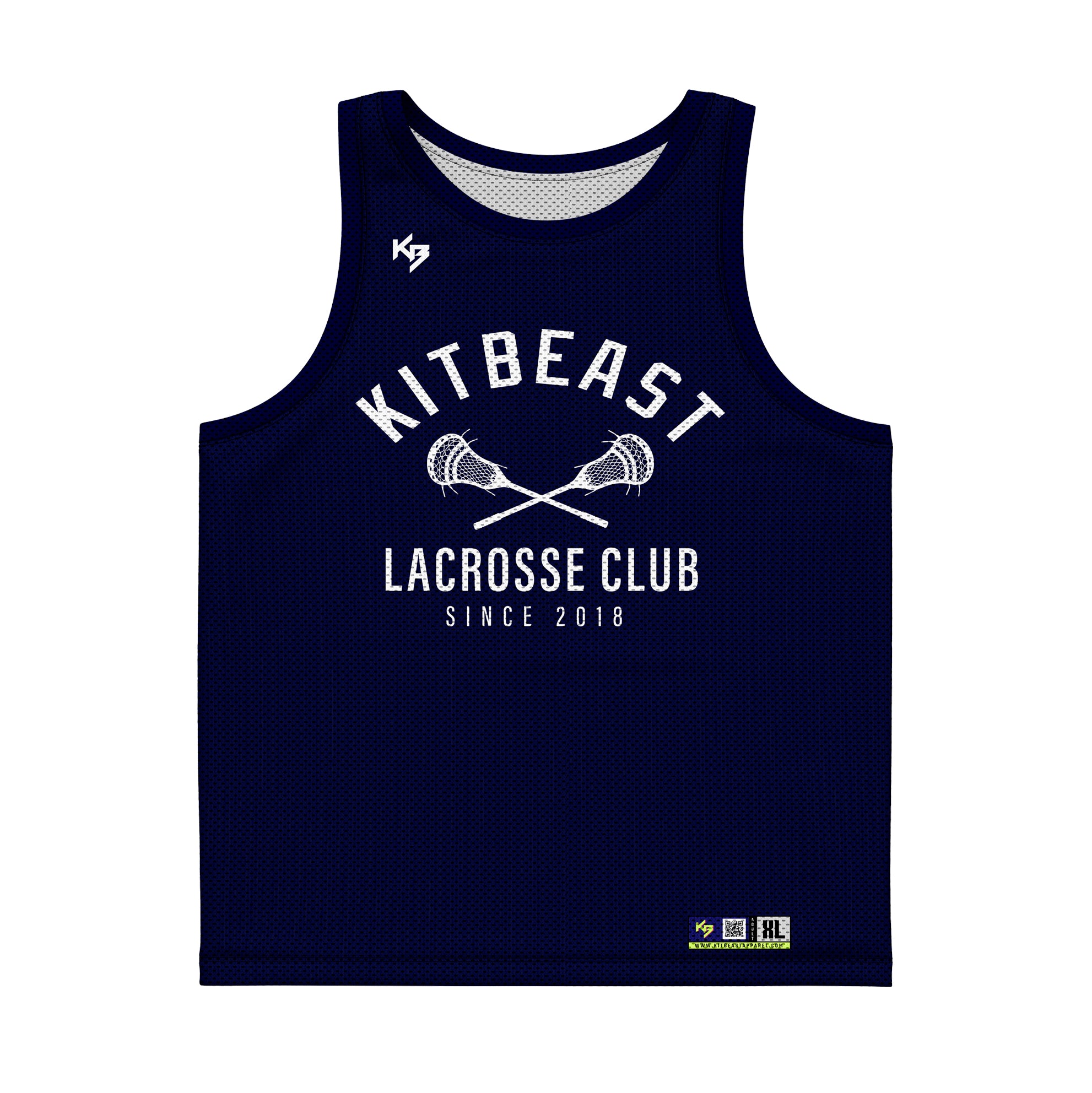 Mens Custom Lacrosse Pinnie Jersey KitBeast Sports Apparel