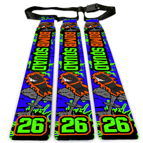 Bomb Squad Custom Triple Threat Flags + Belt