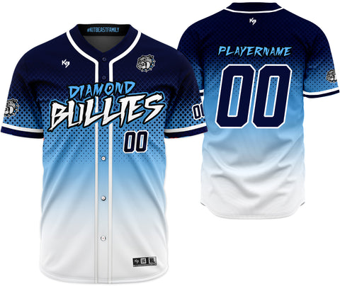Diamond Bullies Button Down Custom Softball Jersey