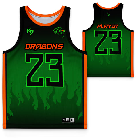 Dragons Custom Basketball Jersey