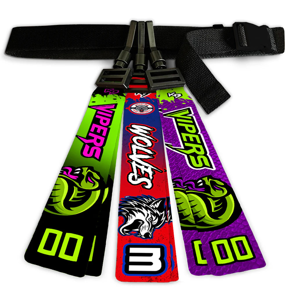Custom Flag Football Flags & Belt System – KitBeast Sports Apparel