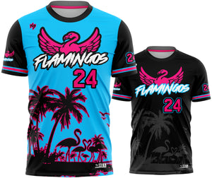 Flamingos Dri-Fit Custom Softball Jerseys (Home + Away)