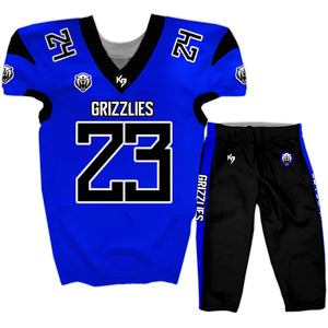 Grizzlies Tackle Football Uniforms