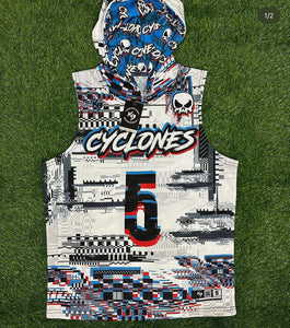Mens Sublimated Drifit Hooded Jersey