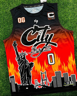 Cityscape Dri-Fit Hooded 7v7 Custom Flag Football Jerseys