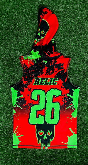 Suicide Squad Dri-Fit Hooded 7v7 Custom Flag Football Jerseys