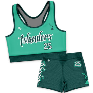 Islanders Womens Compression 7v7 Custom Flag Football Uniforms