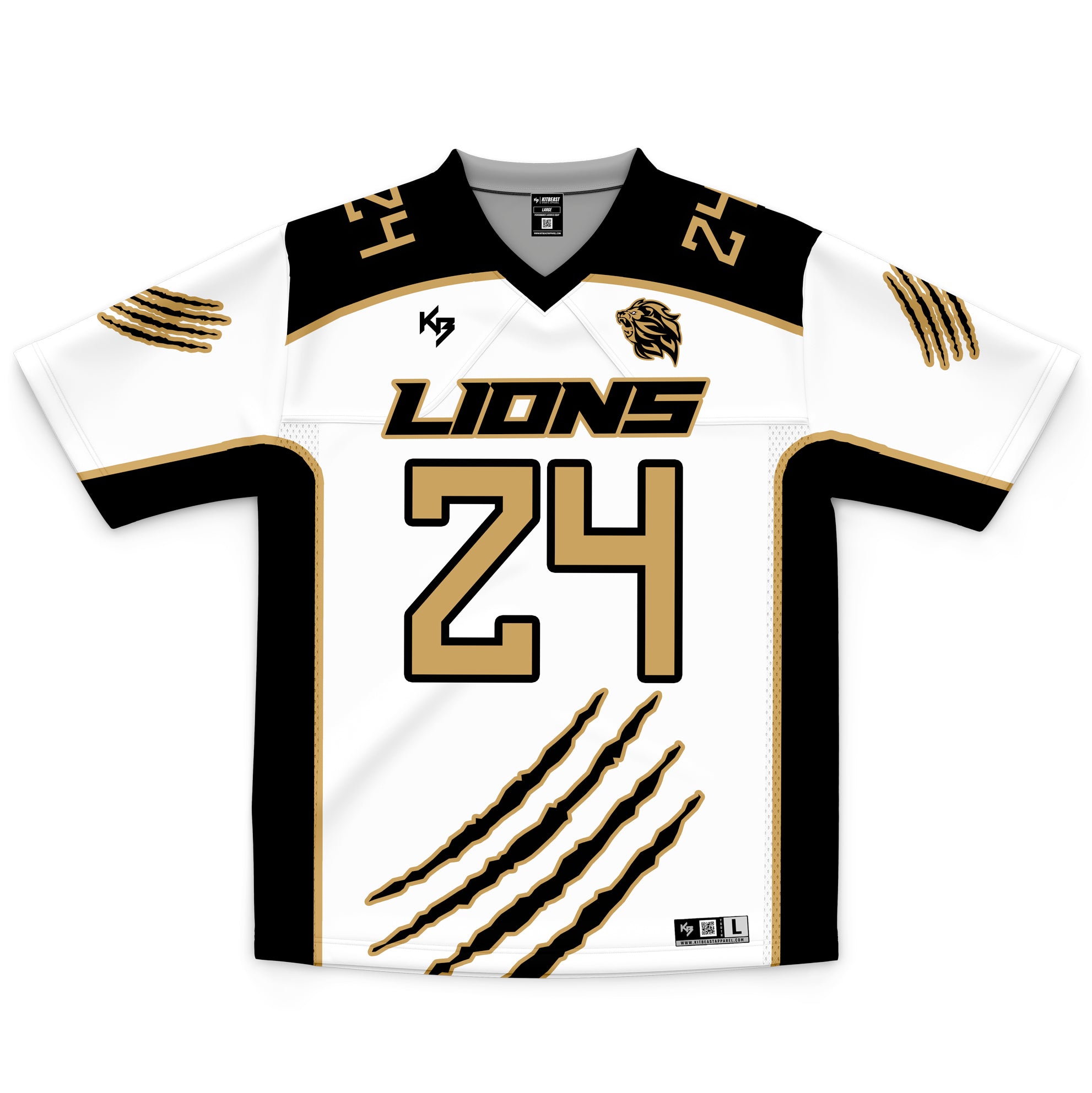 Lions Custom Lacrosse Game Jersey - Main Image