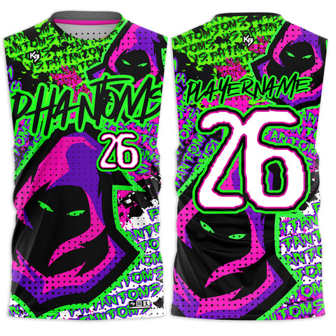 Phantoms Compression 7v7 Custom Flag Football Jerseys