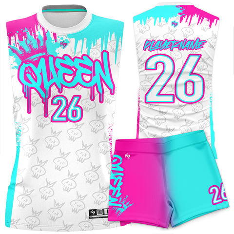 Queens Compression 7v7 Custom Girls Flag Football Uniforms