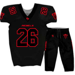 Rebels Custom Tackle Football Uniforms