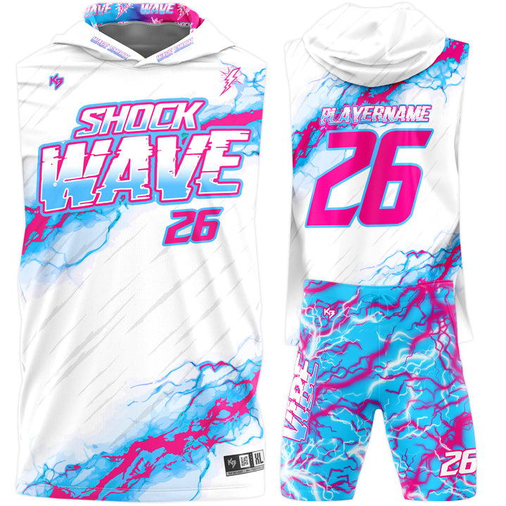 Shock Wave Hooded Compression 7v7 Custom Flag Football Uniforms