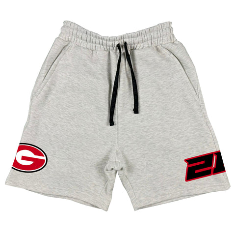 Screen Printed Cotton Sweat Shorts
