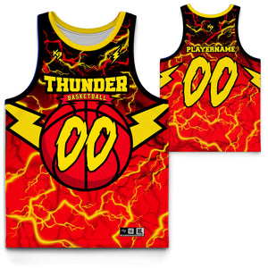 Thunder Custom Basketball Jersey