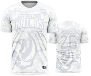 Whiteout Rhinos Dri-Fit Custom Softball Jerseys