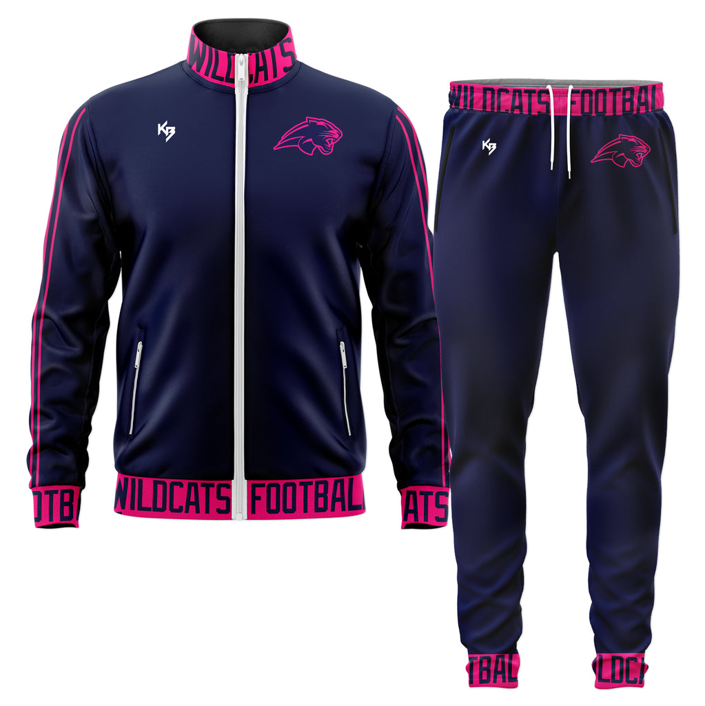 Custom Pattern Track Suits Custom Track Suits - Wildcats – KitBeast Sports Apparel