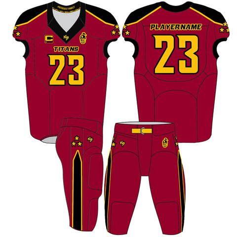 Titans Tackle Football Uniforms
