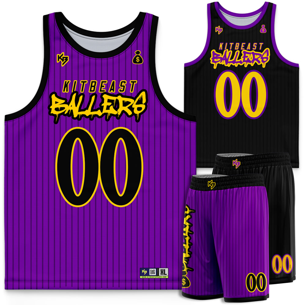 Ballers Reversible Basketball Uniform – KitBeast Sports Apparel