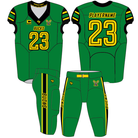 Bucks Tackle Football Uniforms