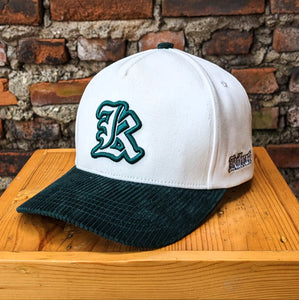 K Letterman Logo Green Cord Snapback