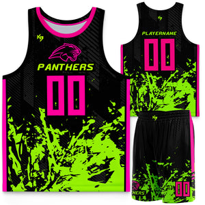 neon green basketball jersey design