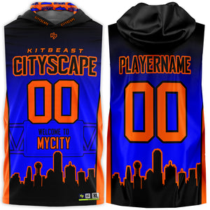 Cityscape Dri-Fit Hooded 7v7 Custom Flag Football Jerseys