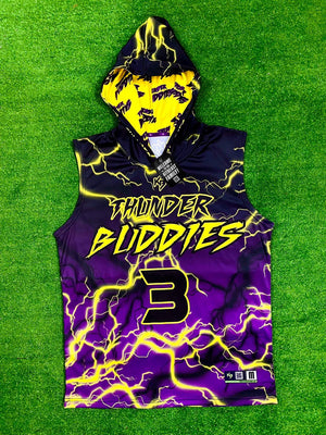 Lightning Hooded Compression 7v7 Custom Flag Football Jerseys