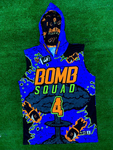 Bomb Squad Dri-Fit Hooded 7v7 Custom Flag Football Jerseys