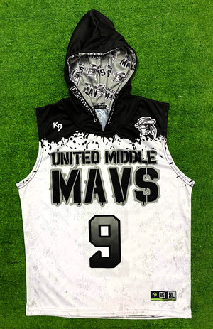 Ghost Dri-Fit Hooded 7v7 Custom Flag Football Jerseys