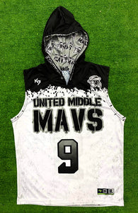 Ghost Dri-Fit Hooded 7v7 Custom Flag Football Jerseys