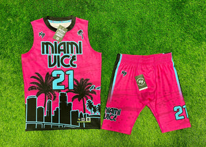 Miami Vice Drifit 7v7 Custom Flag Football Jerseys