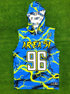Lightning Hooded Compression 7v7 Custom Flag Football Jerseys