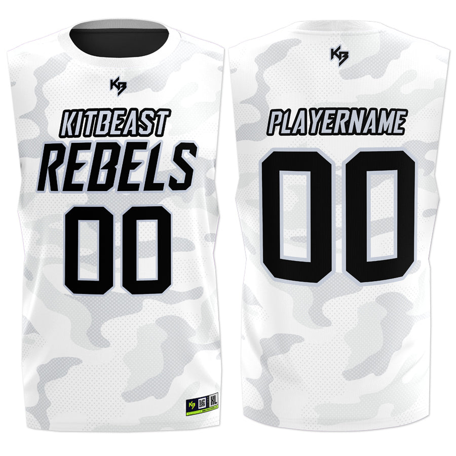 Rebels Compression 7v7 Custom Flag Football Jerseys