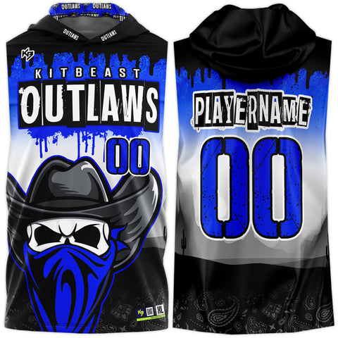 Outlaws Hooded Compression 7v7 Custom Flag Football Jerseys
