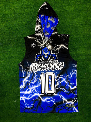 Lightning Hooded Compression 7v7 Custom Flag Football Jerseys
