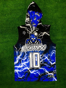 Lightning Hooded Compression 7v7 Custom Flag Football Jerseys