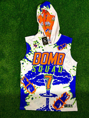 Bomb Squad Dri-Fit Hooded 7v7 Custom Flag Football Jerseys