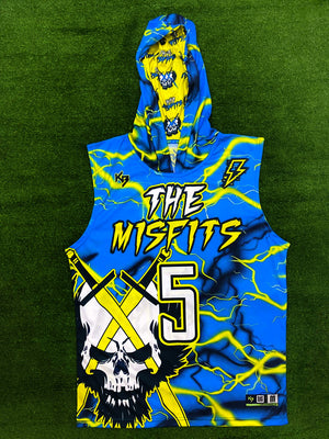 Lightning Hooded Compression 7v7 Custom Flag Football Jerseys