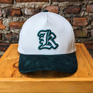 K Letterman Logo Green Cord Snapback